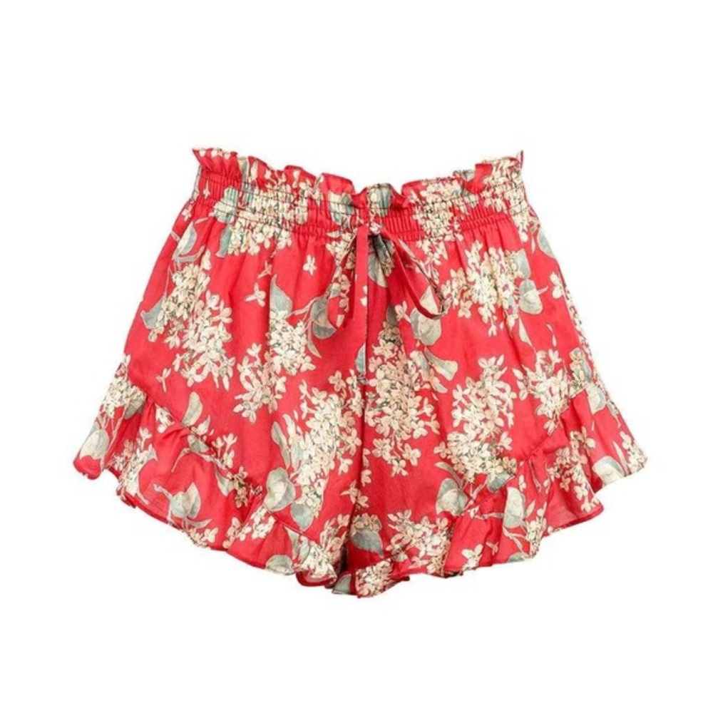 Montce: Vintage Floral Boho Beach Short